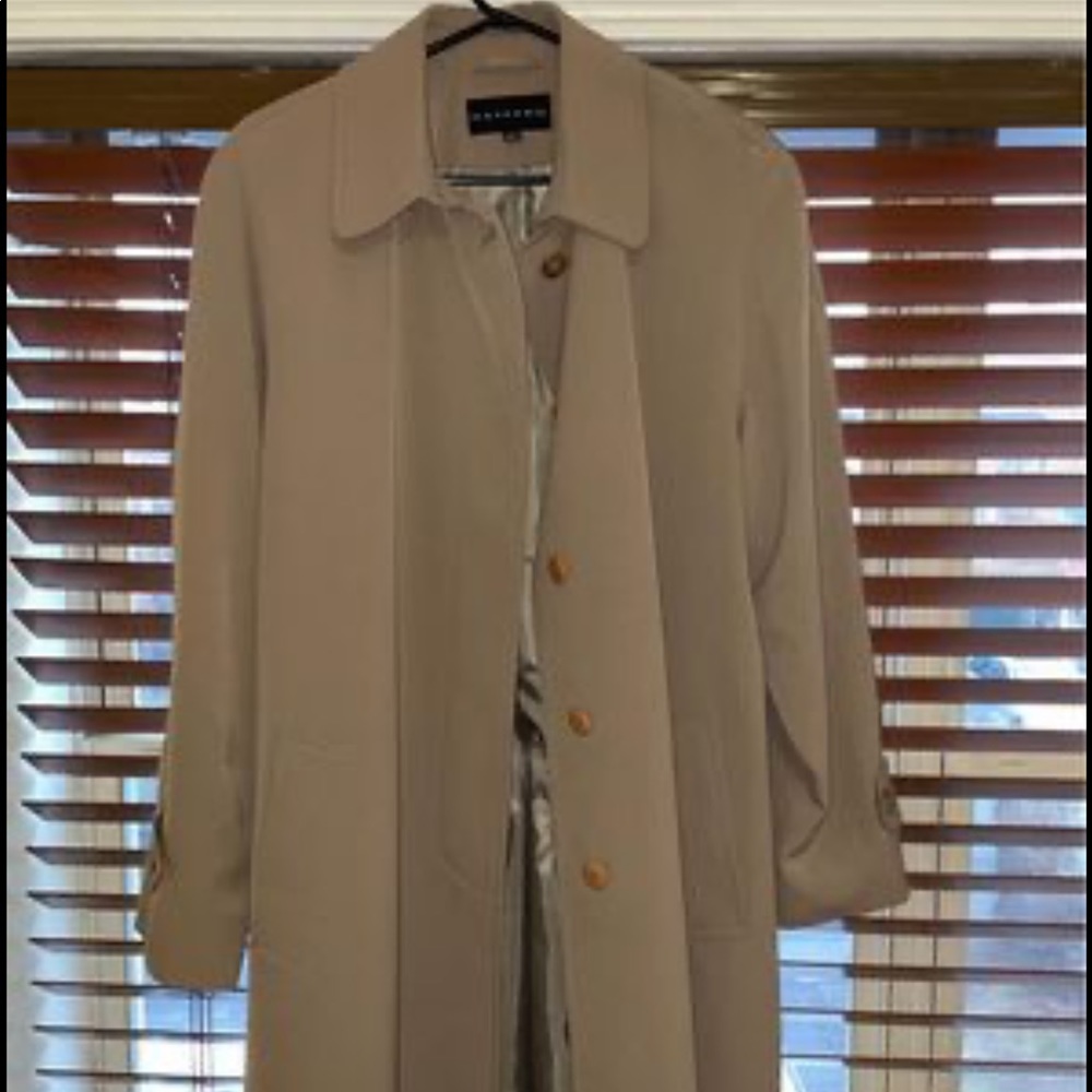 ~SOLD~ Beige trench coat! Size large